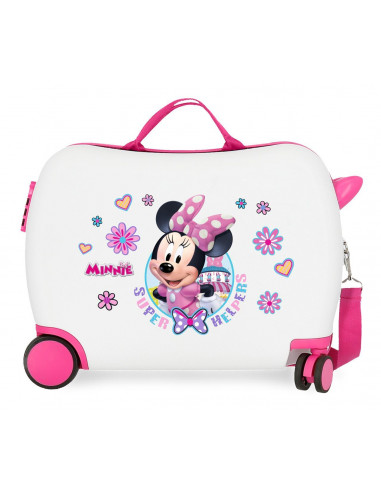 MALETA INF.ABS 4R (2MULTID) MINNIE SUPER HELPERS BLANCO