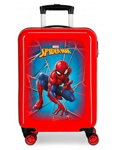 TROLLEY ABS 55CM.4R. SPIDERMAN BLACK