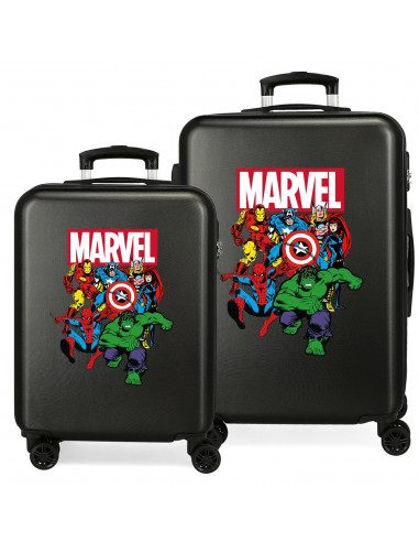 SET/2 TROLLEY  ABS 55-68CM.4R.SKY AVENGERS