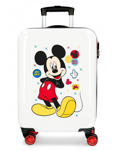 TROLLEY ABS 55CM.4R.MICKEY ENJOY THE DAY OH BOY