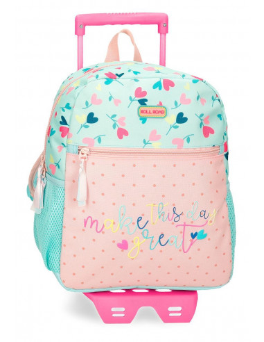 MOCHILA ADAP.33CM C/CARRO ROLL ROAD QUEEN OF HEART