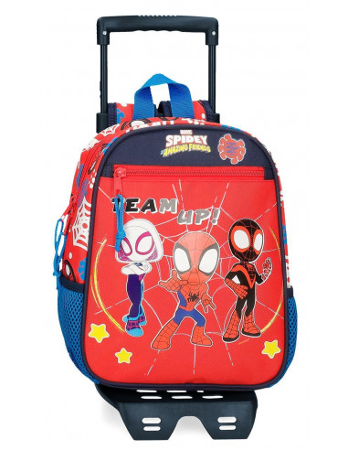 MOCHILA ADAP. 28CM.C/CARRO SPIDEY AND FRIENDS