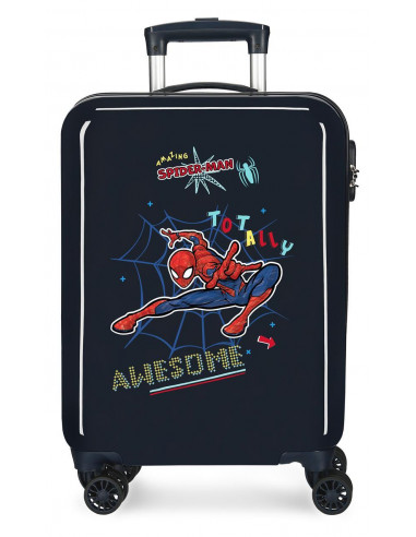 TROLLEY ABS 55CM.4R. SPIDERMAN TOTALLY AWESOME