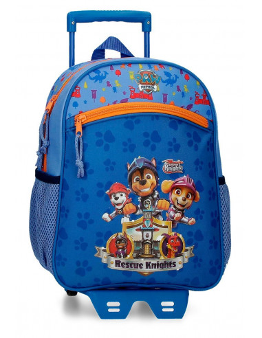 MOCHILA ADAP.33CM. C/CARRO PAW PATROL RESCUE KNIGH