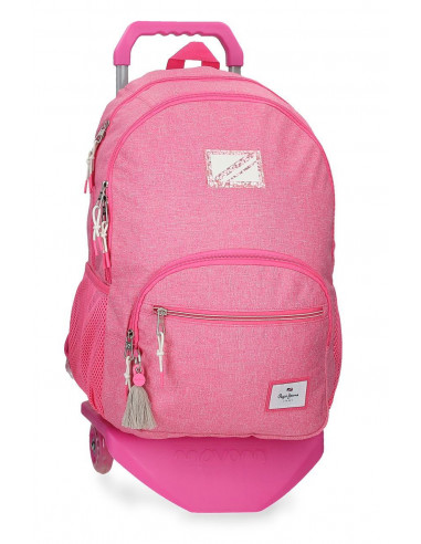 MOCHILA ADAP. 44CM. 2C. C/CARRO PJL LUNA