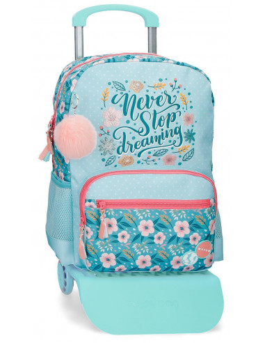 MOCHILA ADAP.42CM C/CARRO MOVOM NEVER STOP DREAMIN