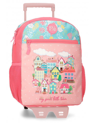 MOCHILA ADAP.33CM C/CARRO ROLL ROAD MY LITTLE TOWN