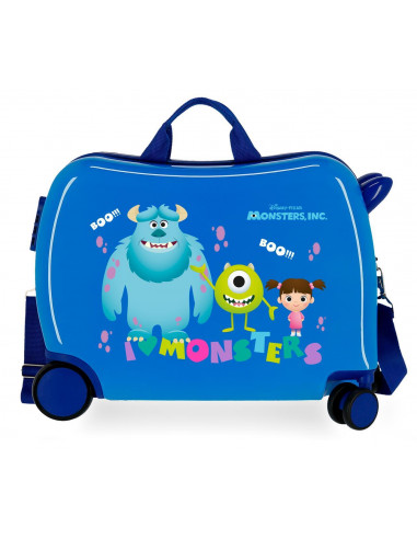 MALETA INF.ABS 4R. MONSTERS BOO AZUL