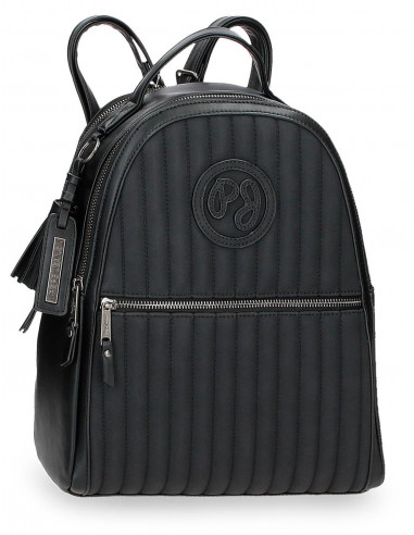 MOCHILA 33CM.2C.PJL LIA NEGRO