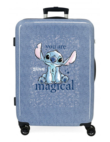 TROLLEY ABS 65CM.4R.STITCH YOU ARE MAGICAL