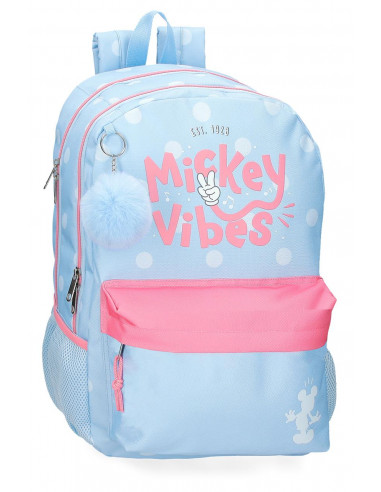 MOCHILA 44CM. 2C. MICKEY VIBES