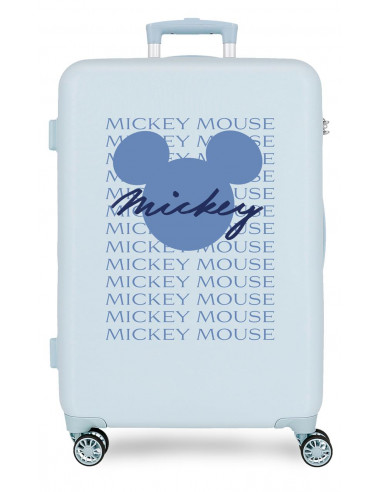 TROLLEY ABS 65CM.4R. HAVE A GOOD TIME MICKEY SIGNATURE AZUL